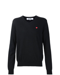 Comme Des Garcons Play Comme Des Garons Play Mini Heart V Neck Jumper