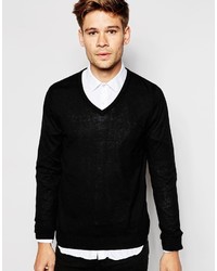 Esprit Cotton Cashmere Silk Mix V Neck Sweater