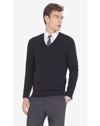 Express Cotton Cashmere V Neck Sweater
