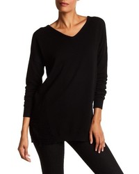 Dreamers By Debut Distressed V Neck Sweater