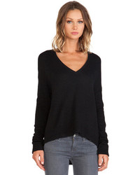 Bella Luxx Drop Shoulder V Neck Sweater