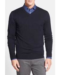 Façonnable Faconnable Sicoca Silk Blend V Neck Sweater
