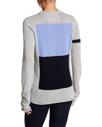 Freecity Free City Hum Colorblock Cashmere V Neck Sweater