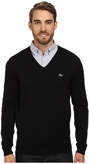 lacoste black sweater