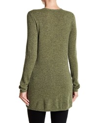 Griffen Cashmere Cashmere Long Sleeve Ribbed V Neck Sweater