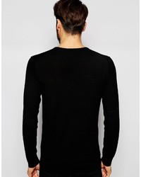Selected Homme 100% Merino Wool V Neck Knitted Sweater