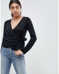 ASOS DESIGN Jumper With Wrap And Tie