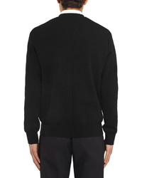 Givenchy Knitted Cotton V Neck Sweater