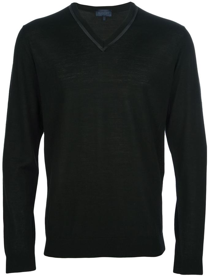 Lanvin Lightweight V Neck Sweater, $700 | farfetch.com | Lookastic