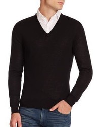 Ralph Lauren Black Label Merino V Neck Sweater