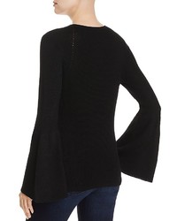 Elie Tahari Merino Wool Bell Sleeve Sweater 100%