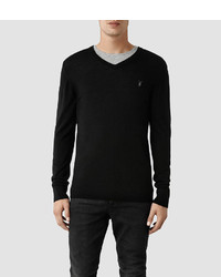 AllSaints Mode Merino V Neck Sweater