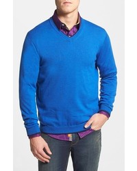 Robert Graham Namburg V Neck Knit Sweater