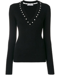 Givenchy Pearl V Neck Sweater