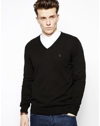 Peter Werth V Neck Sweater Black