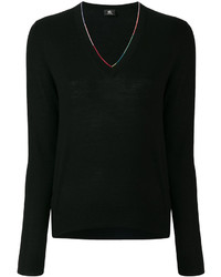 Paul Smith Ps By Contrast Neckline Sweater