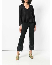 Twin-Set Ribbed Detail Sweater