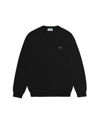 Lacoste Tricot V Neck Cotton Sweater