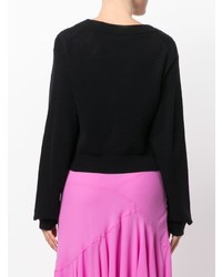 T by Alexander Wang Twist Front Sweater
