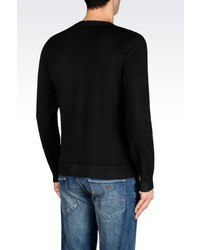 Armani Jeans V Neck Sweater In Cotton