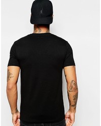 Asos Brand Fitted Fit T Shirt With V Neck And Stretch