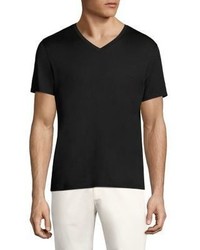 Theory Cly Plaito Regular Fit V Neck Tee
