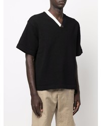 Jil Sander Constrasting Knitted T Shirt