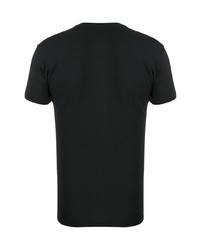Emporio Armani Logo Print V Neck T Shirt