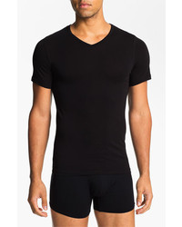 Naked V Neck Cotton T Shirt Black X Large