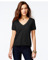 Free People Pearls V Neck T Shirt