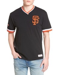 Mitchell & Ness San Francisco Giants Vintage V Neck T Shirt