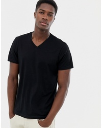 J.Crew Mercantile Slim V Neck T Shirt In Black