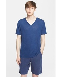 John Varvatos Star Usa Pintuck V Neck T Shirt