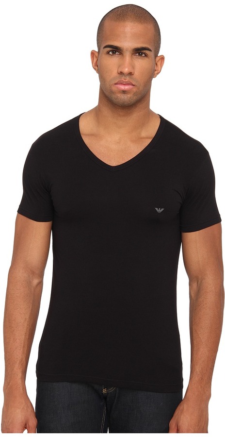 Mens Clothing Underwear Undershirts and vests Emporio Armani Cotton Undershirt in Black for Men 