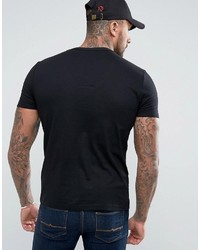 Asos T Shirt With Deep V Neck In Black