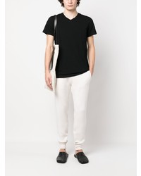 Jil Sander V Neck Cotton T Shirt