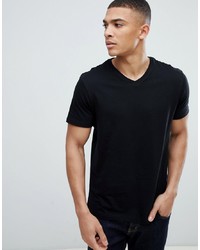 Burton Menswear V Neck T Shirt In Black