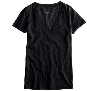 J crew outlet black t shirt