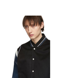 Givenchy Black Wool 4g Bomber Jacket