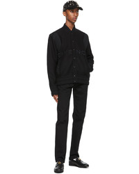 Givenchy Black Wool Bomber Jacket