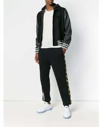 Off-White Contrast Bomber Jacket