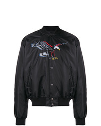 Sss World Corp Embroidered Bird Bomber Jacket