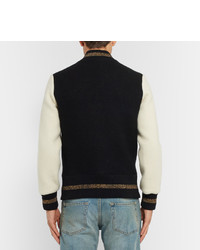 Marc Jacobs Felted Wool Varsity Jacket