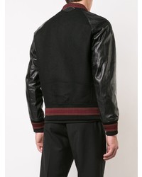 Coach Leather Sleeve Souvenir Jacket