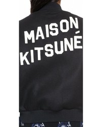 Kitsune Maison Teddy Varsity Jacket