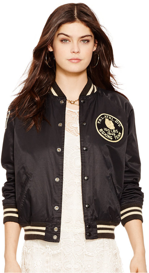 Polo Ralph Lauren Reversible Varsity Jacket, $495 | Macy's | Lookastic