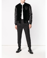 Alexander McQueen Sequin Skull Bomber Jacket