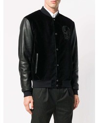 Alexander McQueen Sequin Skull Bomber Jacket