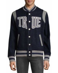 True Religion Snap Varsity Jacket