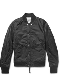 Nonnative Student Leather And Shell Varsity Jacket